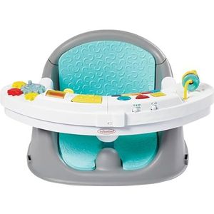 Infantino Music and Lights 3-in-1 Discovery Seat en Booster - Stoelverhoger en eetkamerstoel - Met speelgoed en snackblad - Voor baby's en peuters