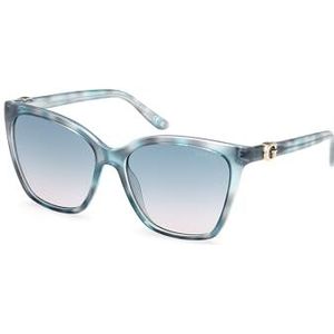 Guess GU00191 Zonnebril, 86 W, lichtblauw/avana 56/16/140, dames, 86 W lichtblauw/Avana