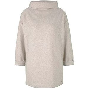 TOM TAILOR Cozy Sweatshirt voor dames, 28225 - koudbeige gemengd