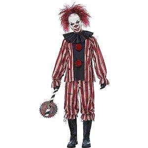 Plus Size Nightmare Clown Fancy Dress kostuum voor heren standaard
