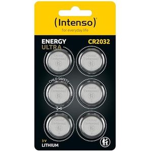 Intenso Energy Ultra CR2032 lithium knoopcelbatterijen in blisterverpakking, 6 stuks