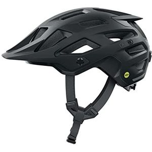 ABUS Moventor 2.0 MIPS Mountainbike-helm – fietshelm met stootbescherming voor gebruik in het hele bereik – all-terrain-helm voor dames en heren – zwart, mat, S