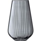 LSA ZI03 Vaas van transparant zink, H28 cm, 1 stuk, mondgeblazen en handgemaakt glas