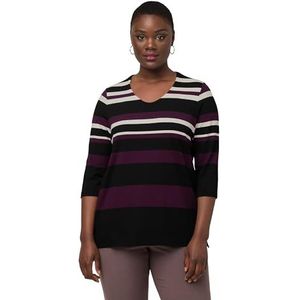 Ulla Popken T-Shirts Femme, Noir, 52-54