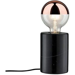 Paulmann 79600 Neordic Nordin tafellamp, max. 1 x 20 W, E27, zwart, 230 V, marmer