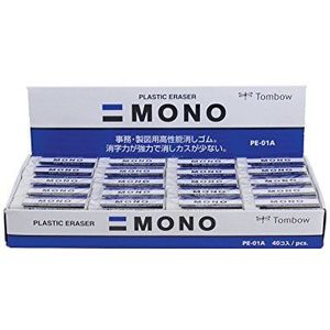Tombow 40 stuks mono-gummen, klein, 40 stuks, wit