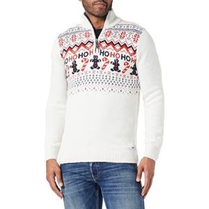 TOM TAILOR 1032308 Sweatshirt voor heren, 13160 - Gebreid marineblauw gemêleerd