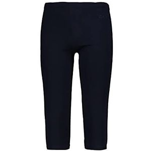 CMP Capri leggings voor meisjes van stretchkatoen, Zwart/Blauw