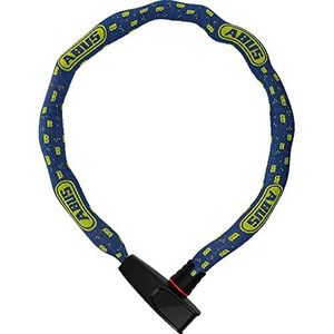 ABUS Catena 6806K Blue Mask Kettingslot met kunststof ommanteling, vierkante ketting met ABUS veiligheidsniveau 6-85 cm, blauw met maskerpatroon