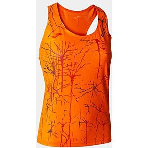 Joma Camiseta de Tirantes Élite IX T-shirt voor dames, korte mouwen, Oranje