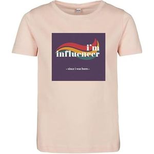 Mister Tee Kids I´m Influencer T-shirt met korte mouwen, uniseks, kinderen, Snoep Roze