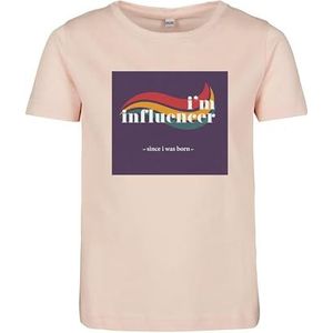 Urban Classics Kinderen T-shirt -Kids 110- I´m Influencer Roze