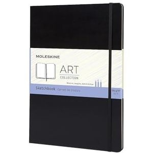 Moleskine creatieve notitieboeken, schetsboek, A4, 165G-papier, harde kaft, zwart S31939