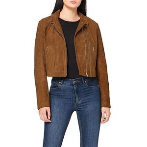 Naf Naf Suède blazer voor dames, beige (suède)