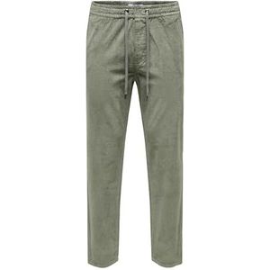 ONLY & SONS Pantalon en tissu pour homme, Castor Gray, XXL