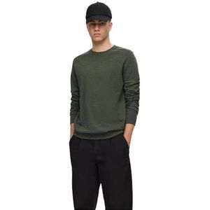 SELECTED HOMME Slhberg Crew Neck Noos gebreide herentrui, Bruin