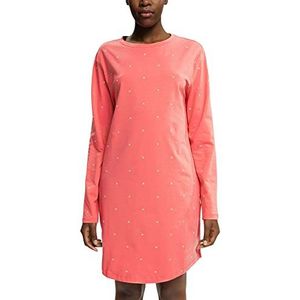 ESPRIT Dames nachthemd met seizoensgebonden opdruk Co Sus, koraal, 36, Koraal