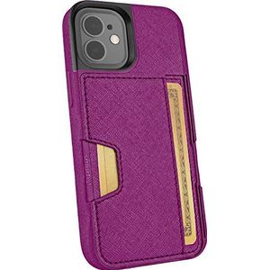 Smartish Beschermhoesje voor iPhone 12 Mini, Portemonnee, Slayer Vol. 2 [Slanke beschermstandaard] Kaarthouder (zijde) - Violet Reign