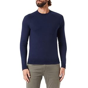 Hackett London sweatshirt, gebreide trui, marineblauw, M, Navy Blauw