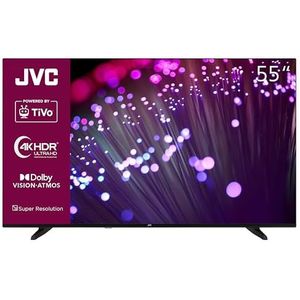 JVC TiVo Smart TV, 55 inch, 4K UHD, HDR Dolby Vision, Dolby Atmos, Triple Tuner LT-55VU3455 [2024]