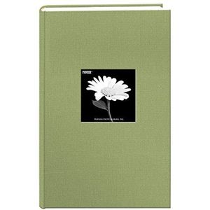 Fabric Frame Cover Fotoalbum, 300 vakken, voor 4 x 6 foto's, groen