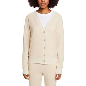 ESPRIT Cozy Knit Nw Cardigan voor dames, Zand