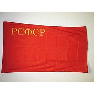 AZ FLAG RSFSR 1937-1954 vlag Rusland 90 x 60 cm – vlag van de RSFSR in URSS 60 x 90 cm vlaggenschede voor vlaggenstok