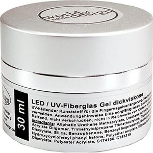UV-gel van glasvezel, transparant, 30 ml