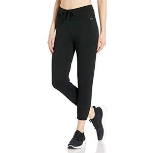 Jockey Pantalon de jogging court décontracté pour femme, noir profond, L