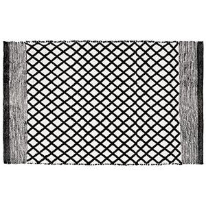 WENKO Tara badmat van polyester, duurzaam, 50 x 0 x 80 cm, zwart
