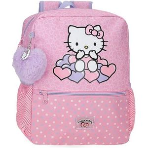Hello Kitty Hearts & Dots Sac à dos scolaire rose 27 x 33 x 11 cm Polyester 9,8 L, rose, Sac à dos scolaire