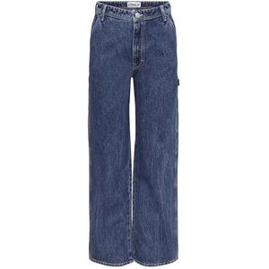 ONLY Onlwest Hw Carpenter Str Dnm Dot507 Noos Damesjeans, Medium Denim Blauw