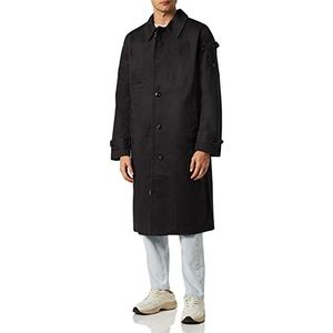 G-STAR RAW Unisex Worker Trenchcoat Herenjassen (1 stuk), Zwart (Dk Zwart D22903-C981-6484)