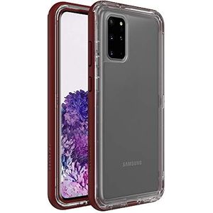 LifeProof Samsung Galaxy S20+, dunne hoes, valbestendig, stof- en sneeuwbestendig, Next-serie, transparant/rood