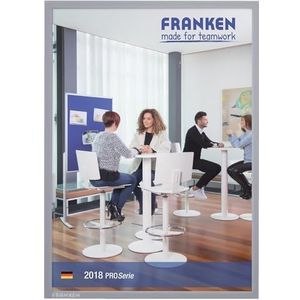 Franken ITSA3M 12 documentenmap, frame It X-tra!Line voor DIN A3, magnetisch, 1 stuks, grijs