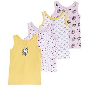 Chicco Katoenen tanktop set meisjes ondergoed (set van 4), Wit.