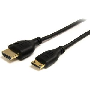 StarTech HDMI-kabel met Ethernet (HDMI naar HDMI Mini mannelijk/stekker) zwart