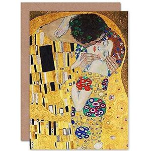 Gustav Klimt wenskaart met envelop blanco