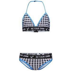 Retour Denim de Luxe Bikini Lavina pour fille, Noir, 10-12 ans