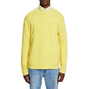 Esprit Sweater voor heren, lichtgeel (740), M, lichtgeel (740)