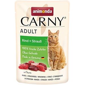 animonda Carny Kattenvoer, voor volwassen katten, versheid zak, 12 x 85 g