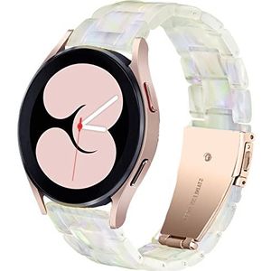 DEALELE Compatibel met Samsung Galaxy Watch 5 / 5 Pro / Galaxy 4 / 4 Classic / Galaxy 3 41 mm / Active 2, 20 mm kleurrijke hars, reservearmband voor Huawei GT2 42 mm/GT3 42 mm, 20 mm, hars