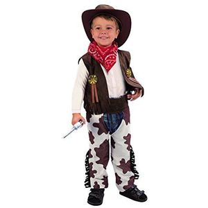 Ciao - Cowboy Rodeo kinderkostuum (maat 3-4 jaar), kleur bruin/wit, 14775.3-4