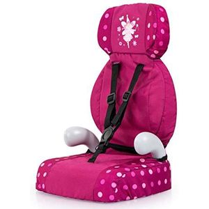 Bayer Design 67567AA autostoel voor poppen met riem, poppenaccessoires, modern, bordeauxrood