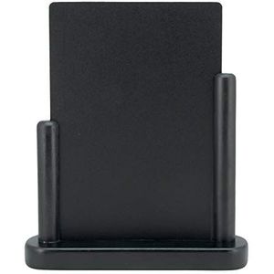 Securit Menu schoolbord met kleine tablet, gelakt, 15 x 21 cm (zwart)