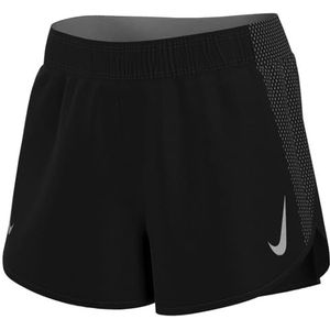 Nike - W Nk DF Tempo Race Shorts voor dames, zwart/reflecterend zilver