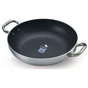 Pentole Agnelli Select aluminium pan, 2 handgrepen van roestvrij staal, 36 cm, zilver FAMA10SEL36