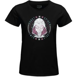 Marvel Womarcots038 T-shirt voor dames, 1 stuk, zwart.