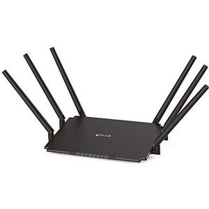 Talius TAL-RT2100GLAN wifi-router Gigabit 2100Mbps Dual Band 4 poorten, 6 antennes