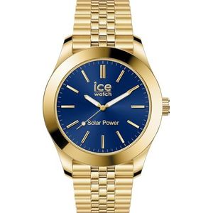 Ice-Watch - ICE Steel - Herenhorloge met metalen armband (medium), Goud en blauw, Armband